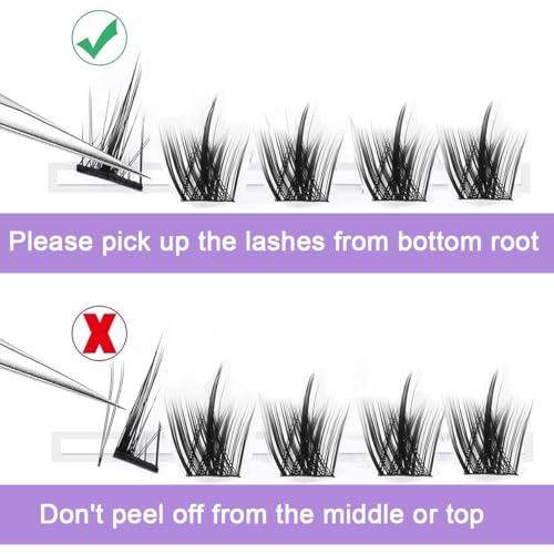 MAYCREATE 160PCS Eyelash Clusters Lash Kit, Lash Clusters Eyelash Extensions Individual Lashes Wispy 11-13mm Mixed Eyelash Clusters D Curl DIY Lash Extension at Home for Beginners MAYCREATE 160PCS Eyelash Clusters Lash Kit, Lash Clusters Eyelash Extensions Individual Lashes Wispy 11-13mm Mixed Eyelash Clusters D Curl DIY Lash Extension at Home for Beginners
